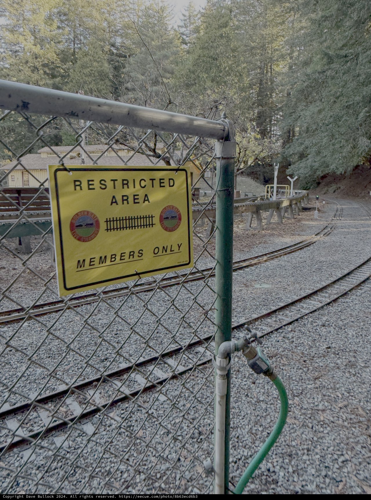 Restricted Railway Area Members Only Gate