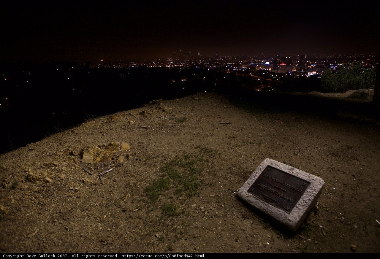 City View Plaque at Night