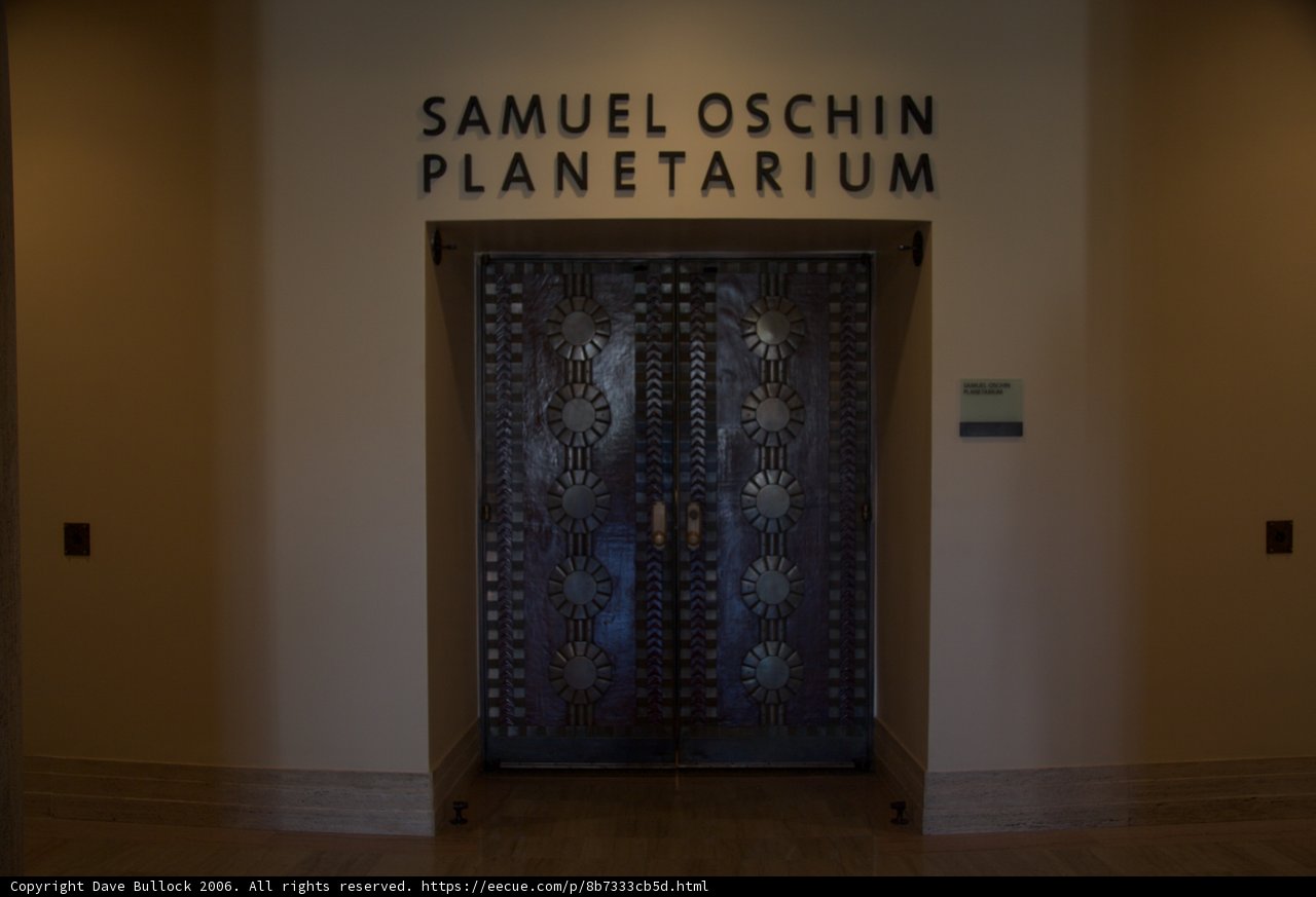 Inside the Samuel Oshin Planetarium