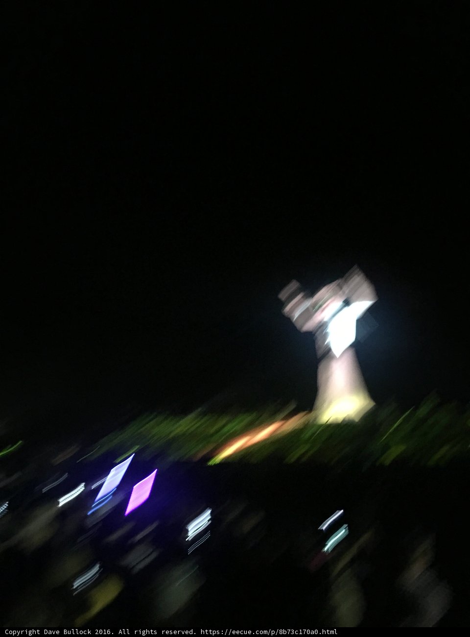 Blurred Beacon at Night