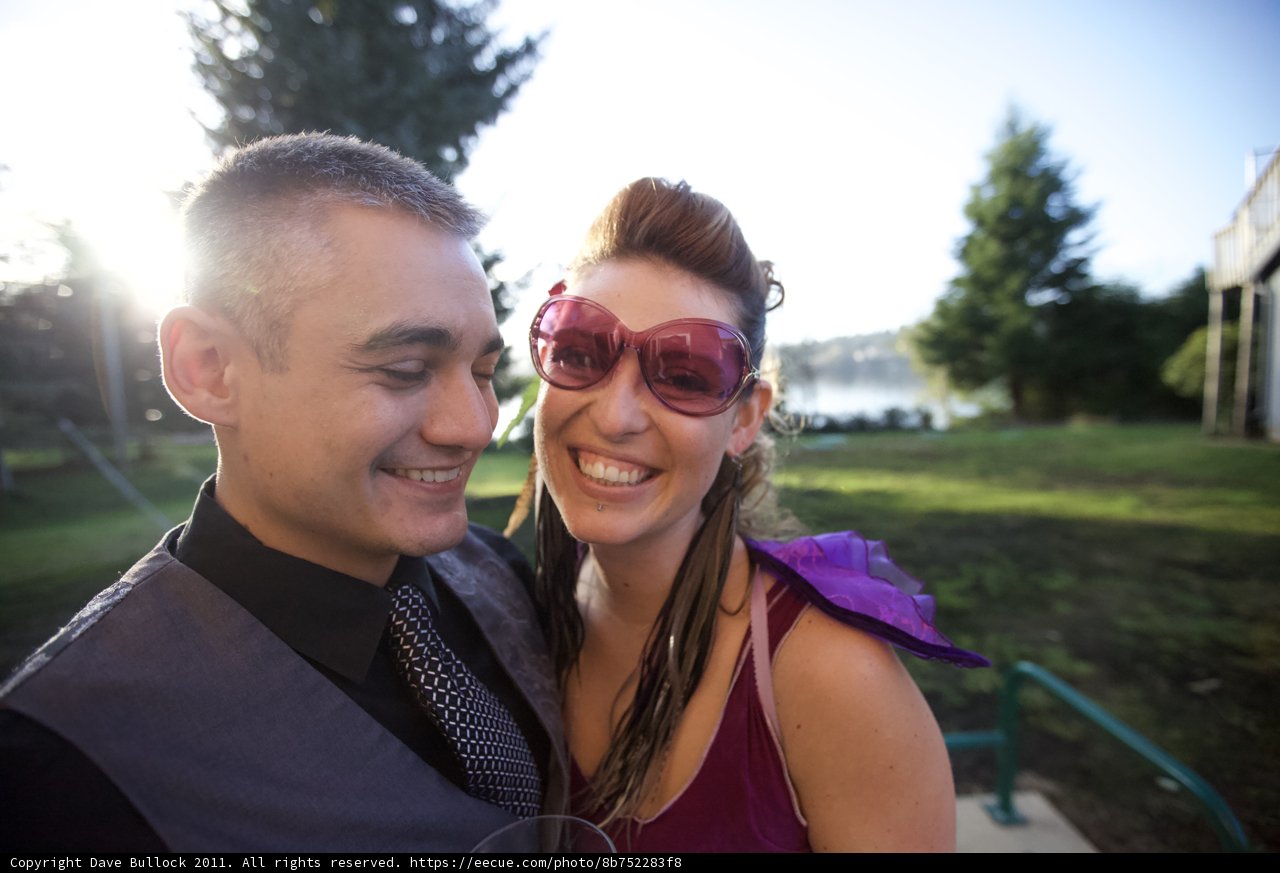 Smiling with Sunglasses