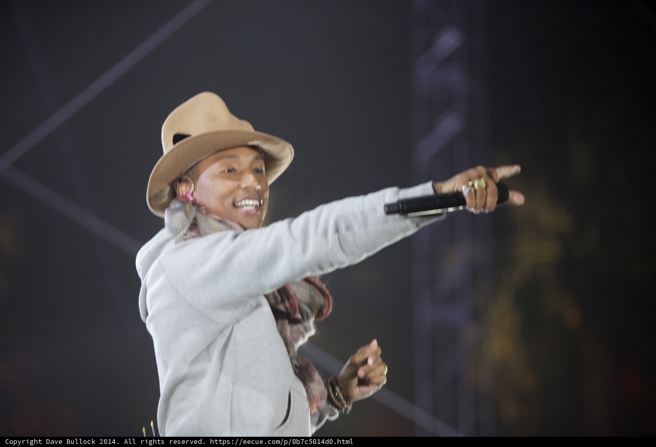 Pharrell Rocks a Cowboy Hat During Solo Performance at Coachella