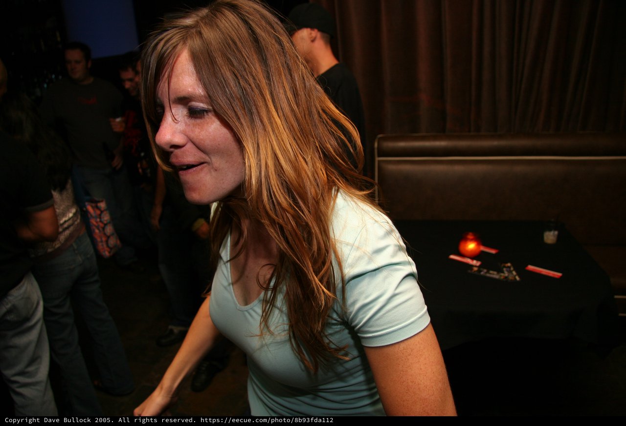 Woman Dancing at Nightclub Party in 2005