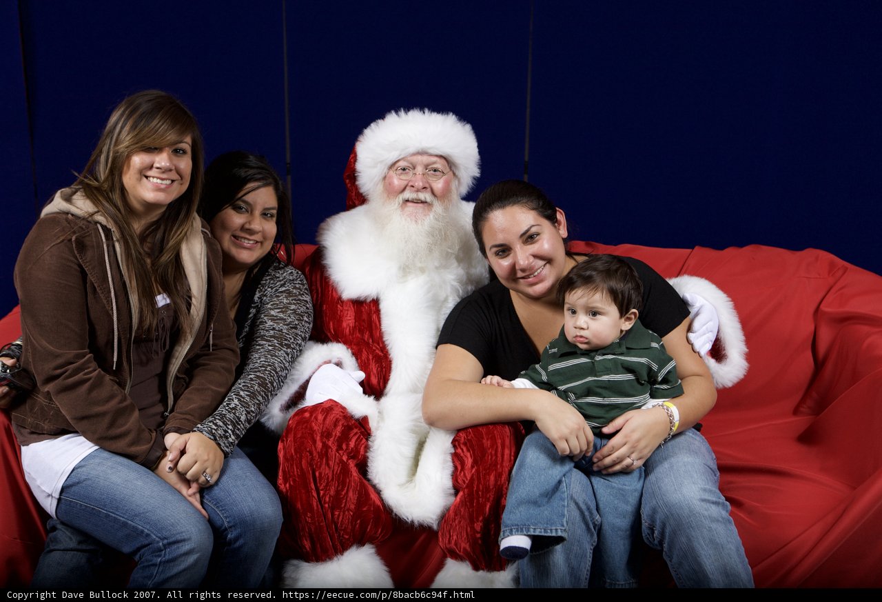 Celebrating Christmas with Family and Santa