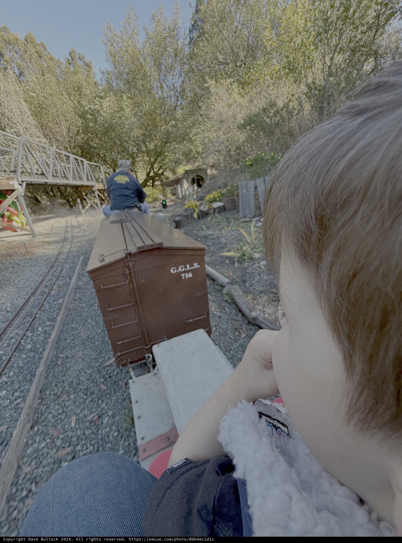 Garden Railway Adventure from Child's Perspective