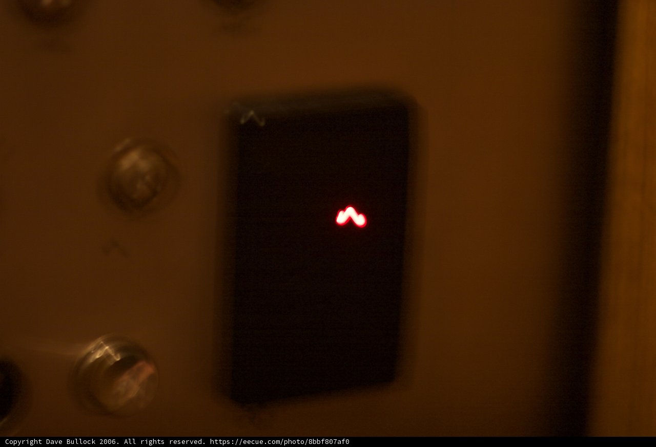 Red Light on Elevator Button