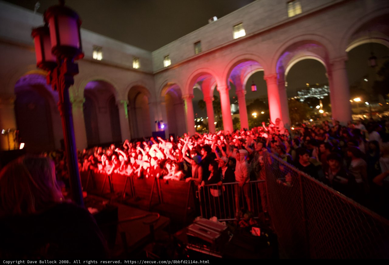 Becky Cloonan Rocks the Crowd under Vibrant Night Sky