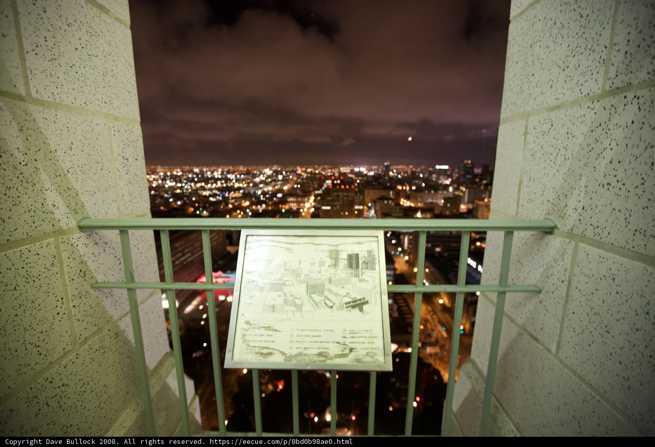 A City's Plaque At Night