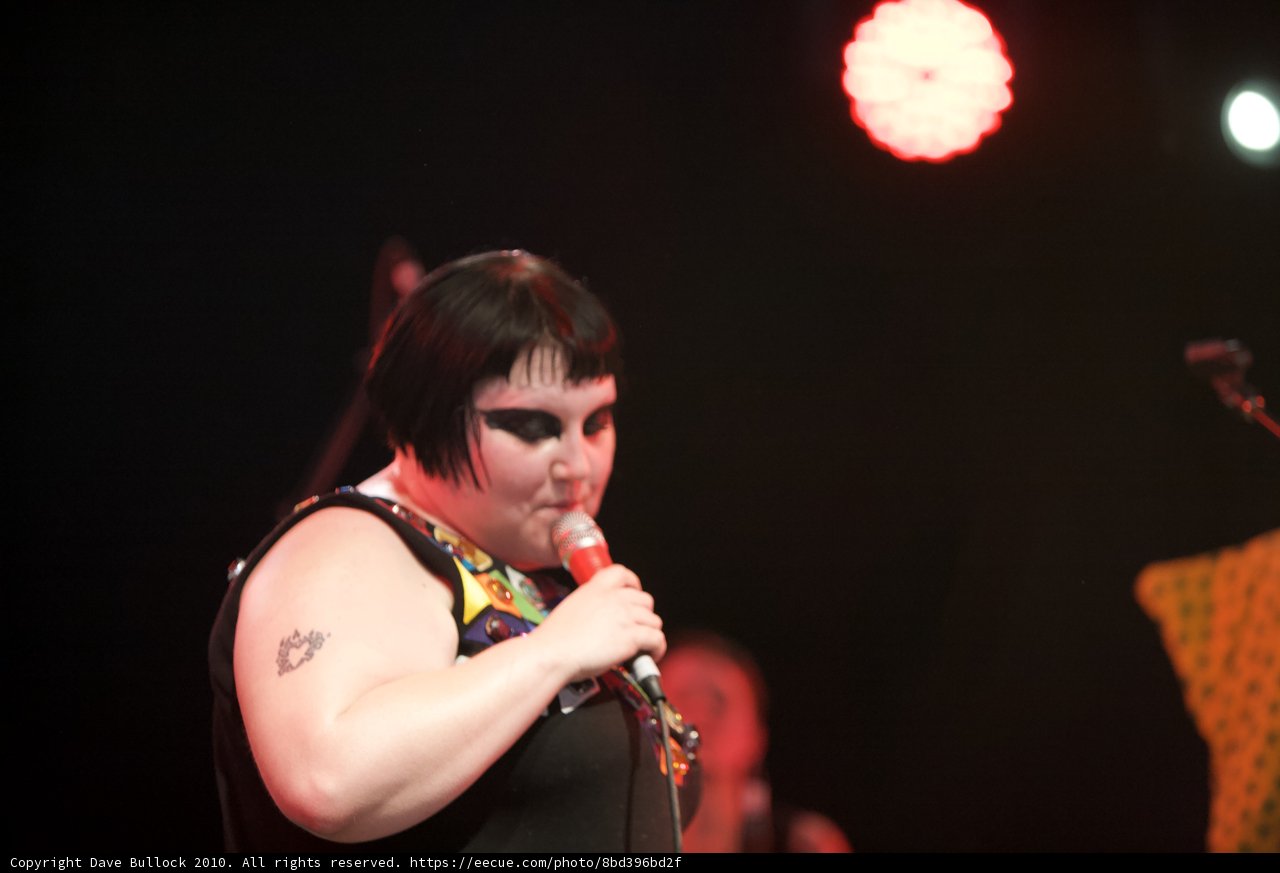 Tattooed Performer Belts It Out