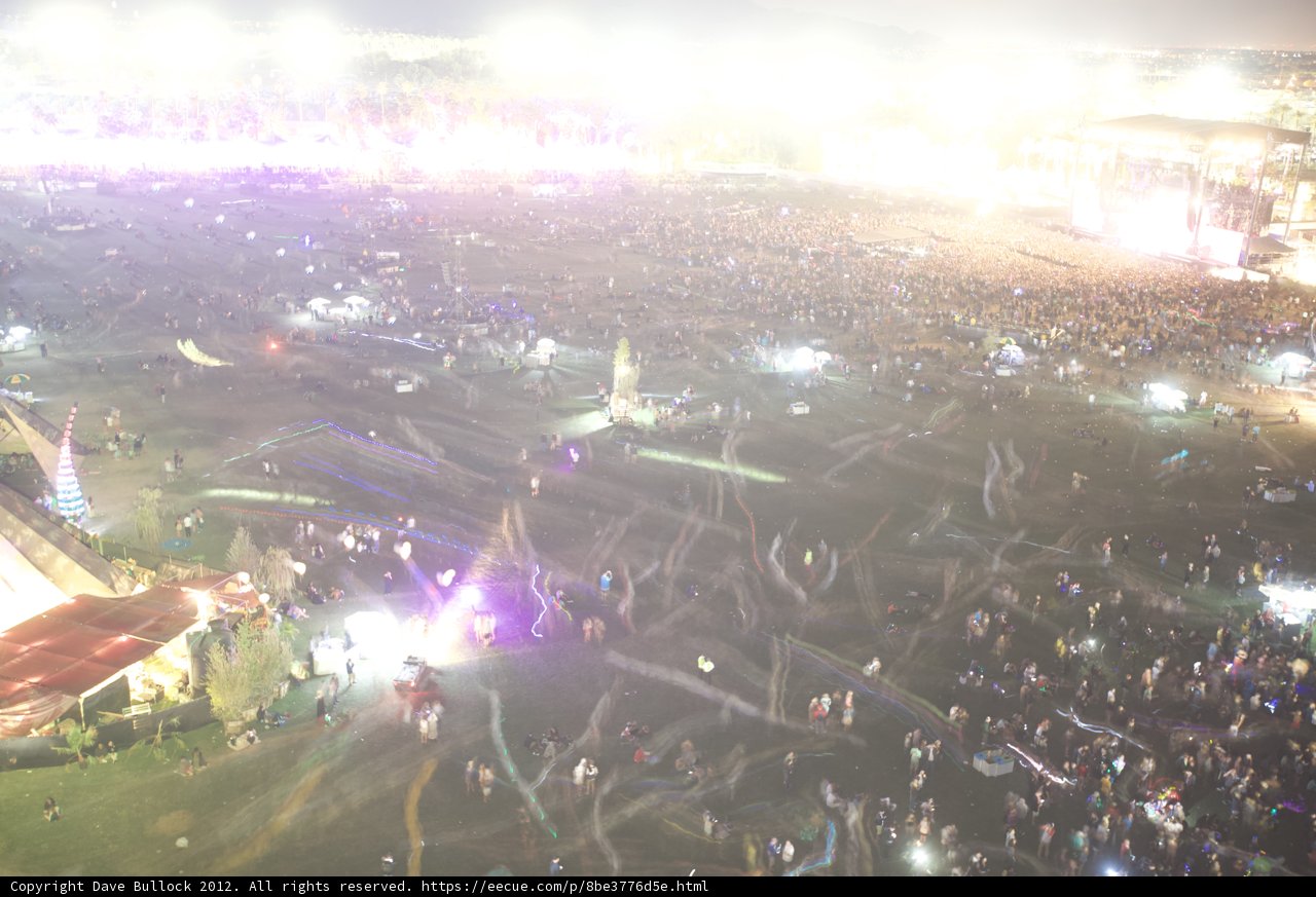 Flares and Lights in the Desert