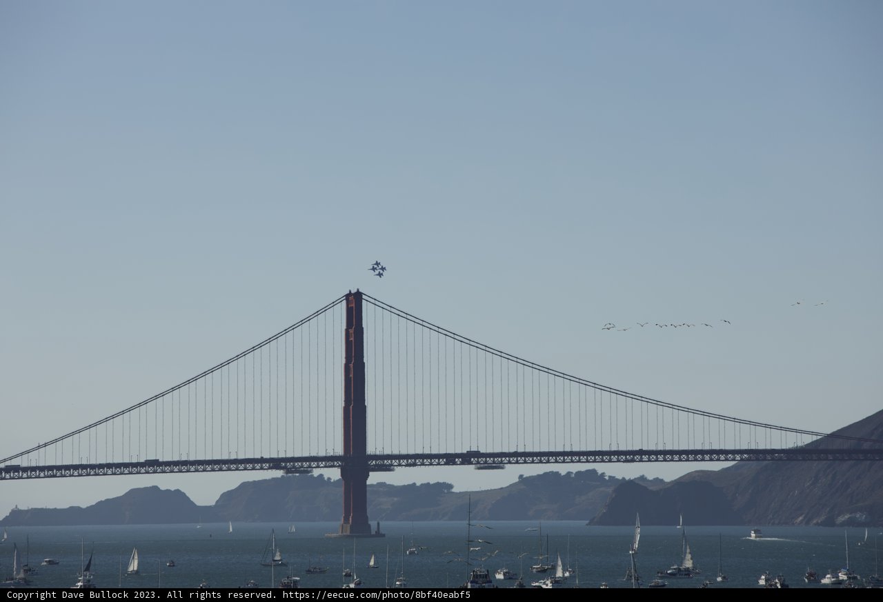 Majestic Suspension Bridge at the Fleet Week Air Show
