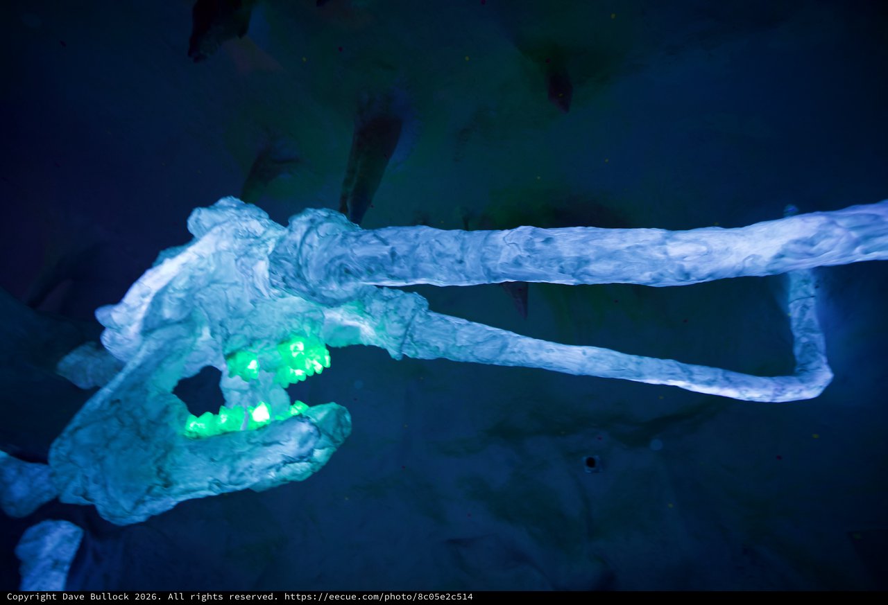 Illuminated Rope Knot Installation Underwater View