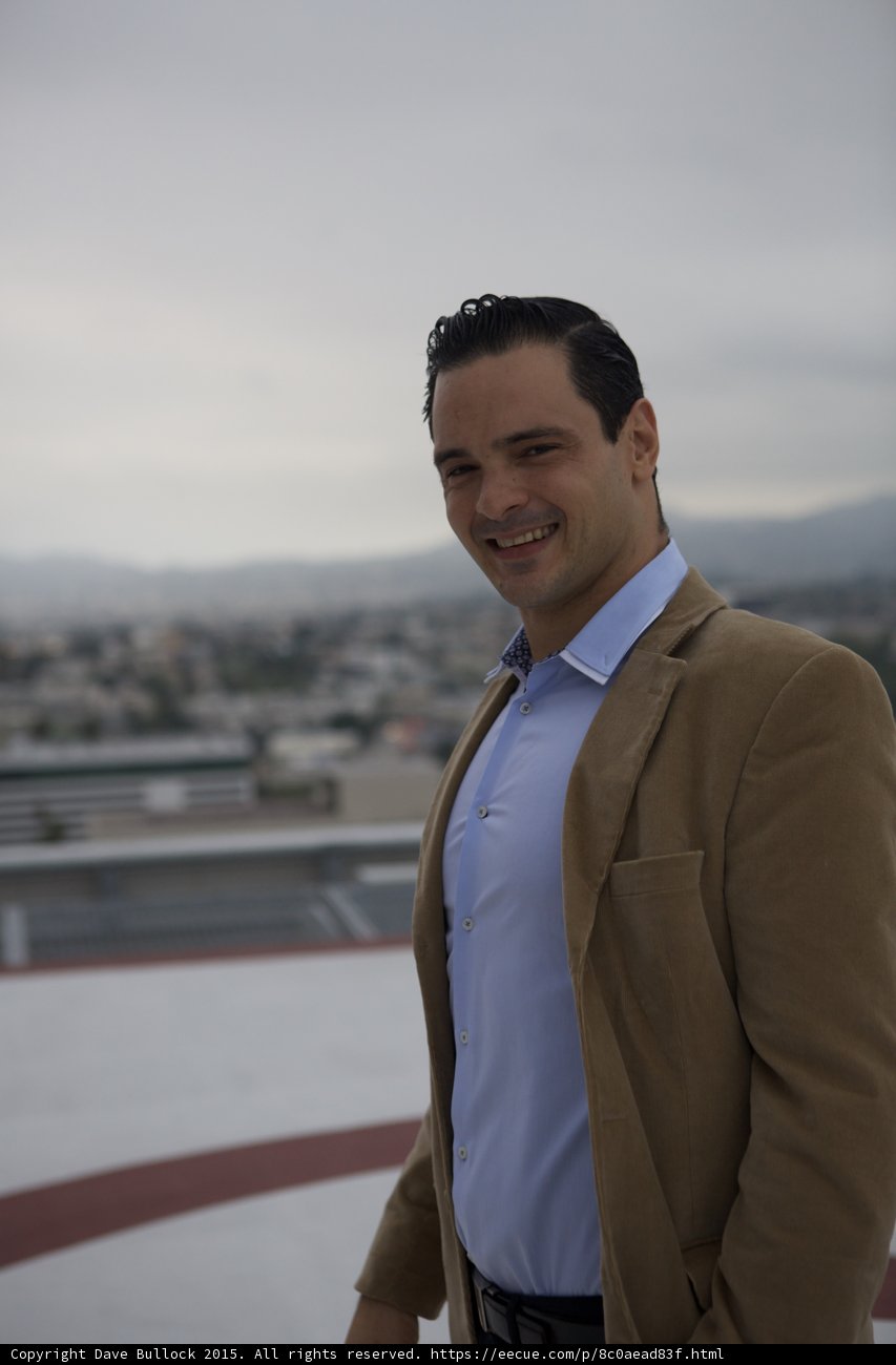 A Suited Man on the LA Skyline