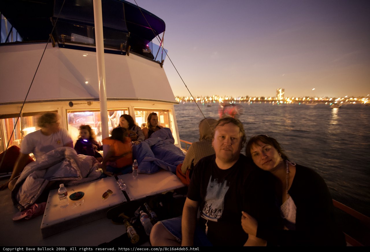Fourth of July Yacht Ride at Night
