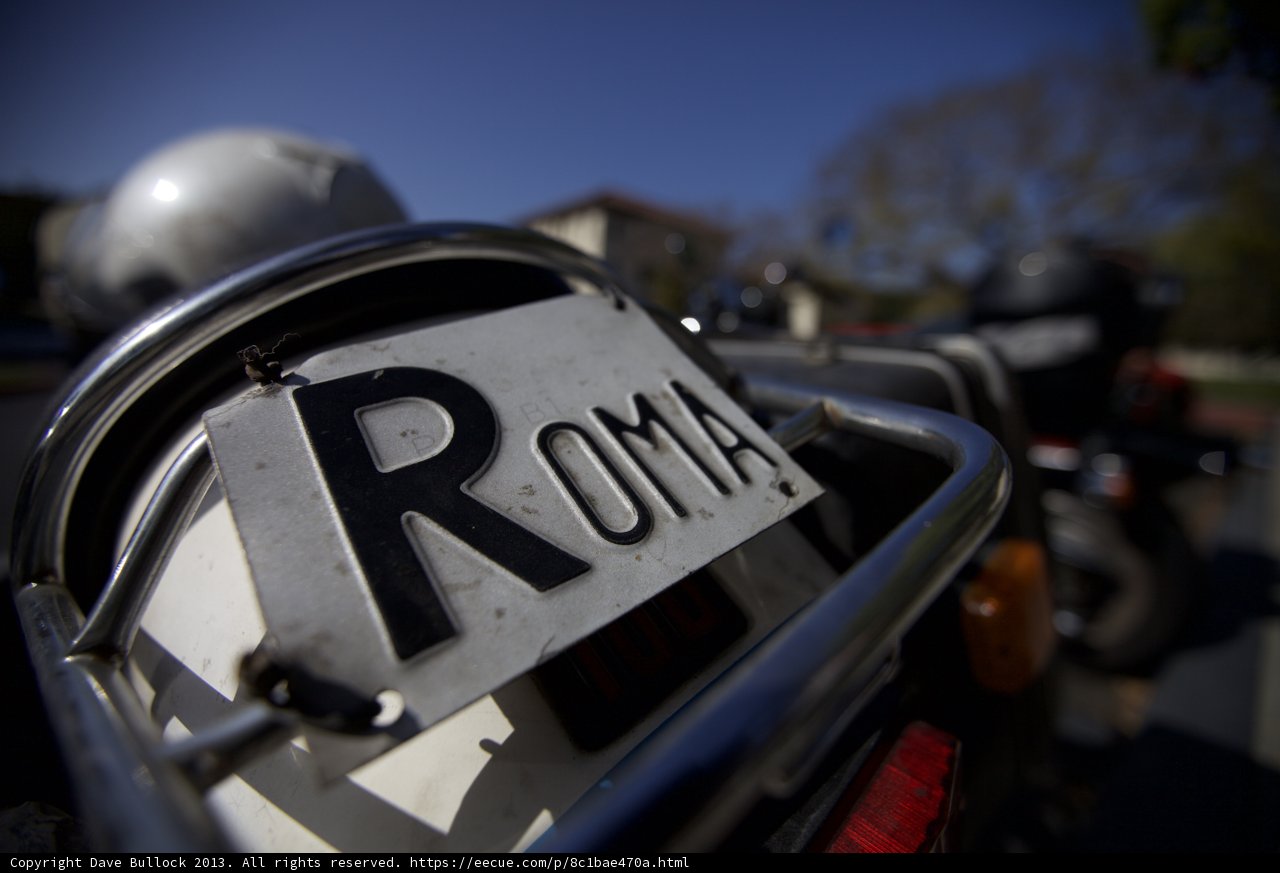 Roma Motorcycle Logo Close-Up