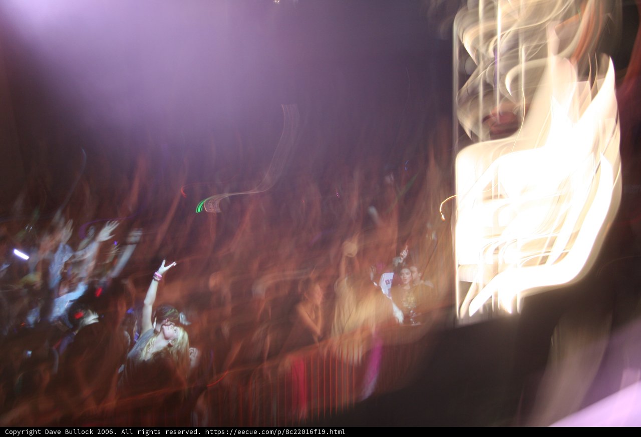 Blurred Presence in a New Year's Eve Concert Crowd