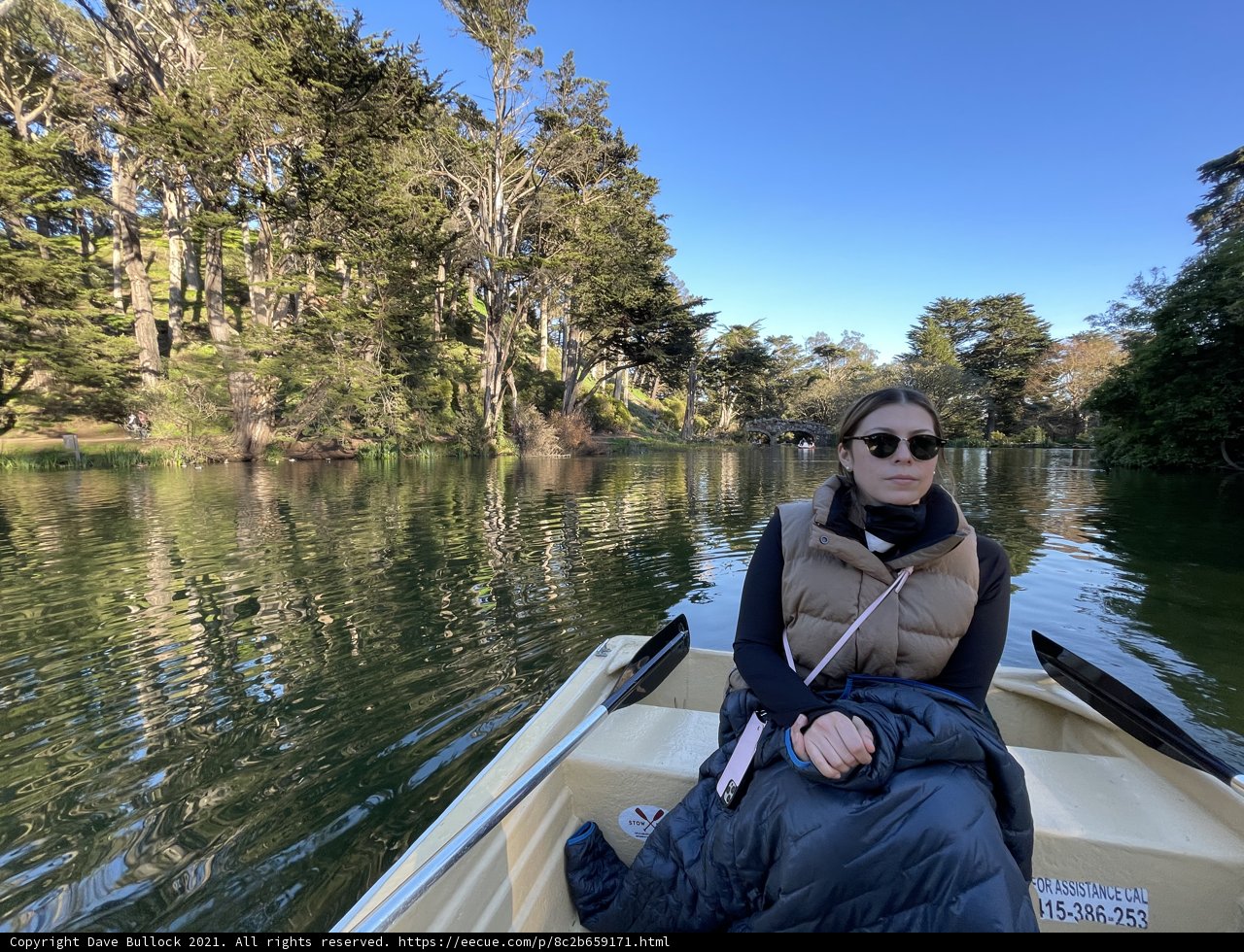 Rowing on Stow Lake
