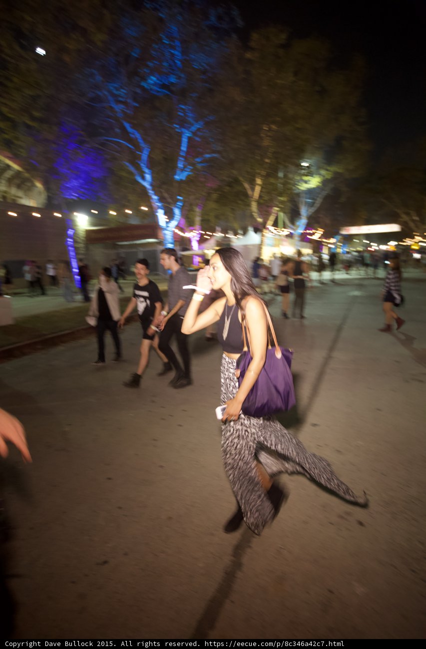 Woman Walking Motion Blur