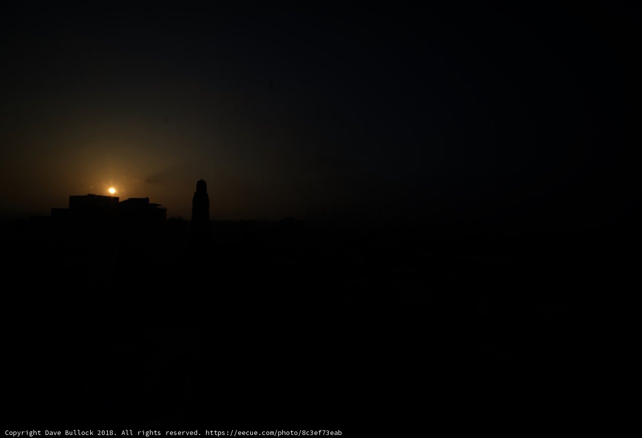 Urban Sunset Silhouette