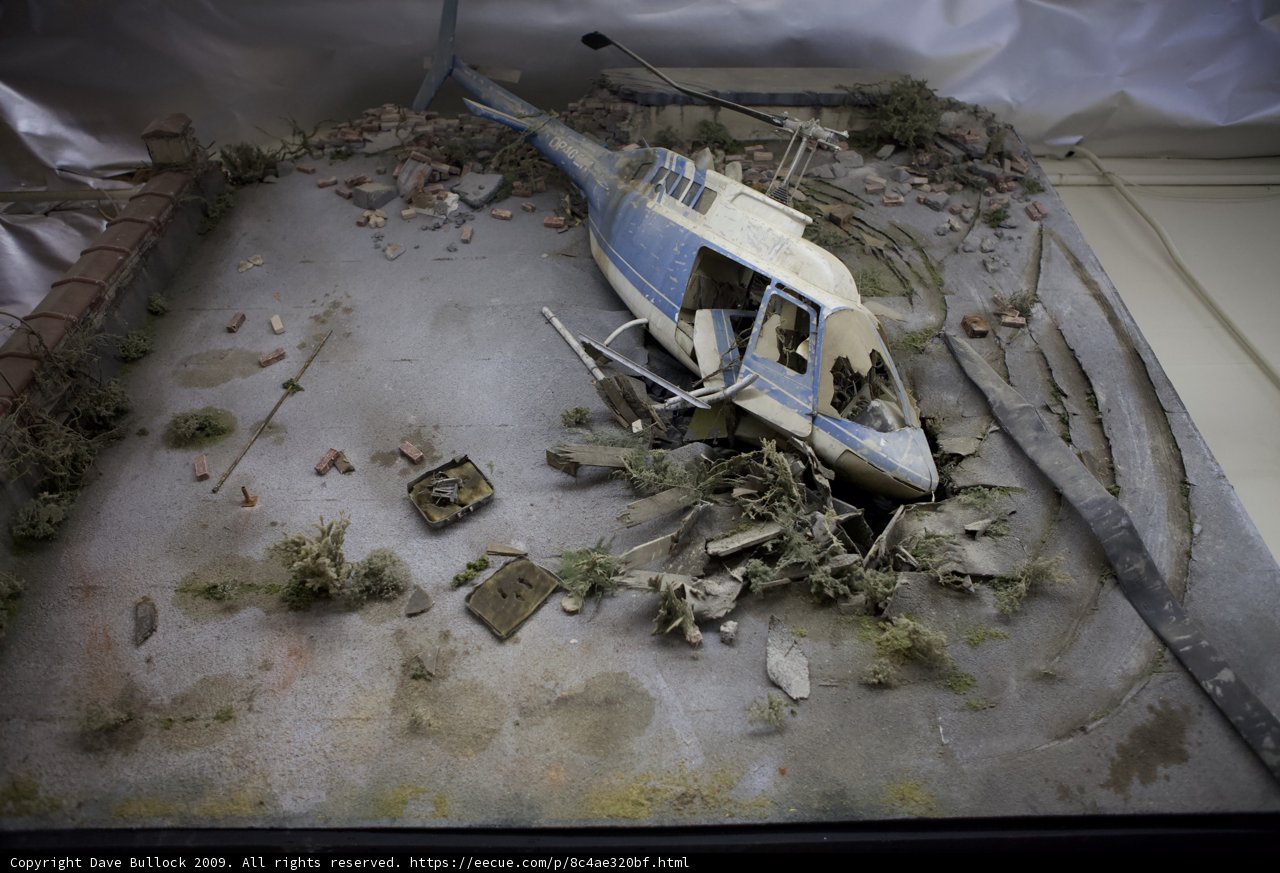 Grounded Helicopter Model