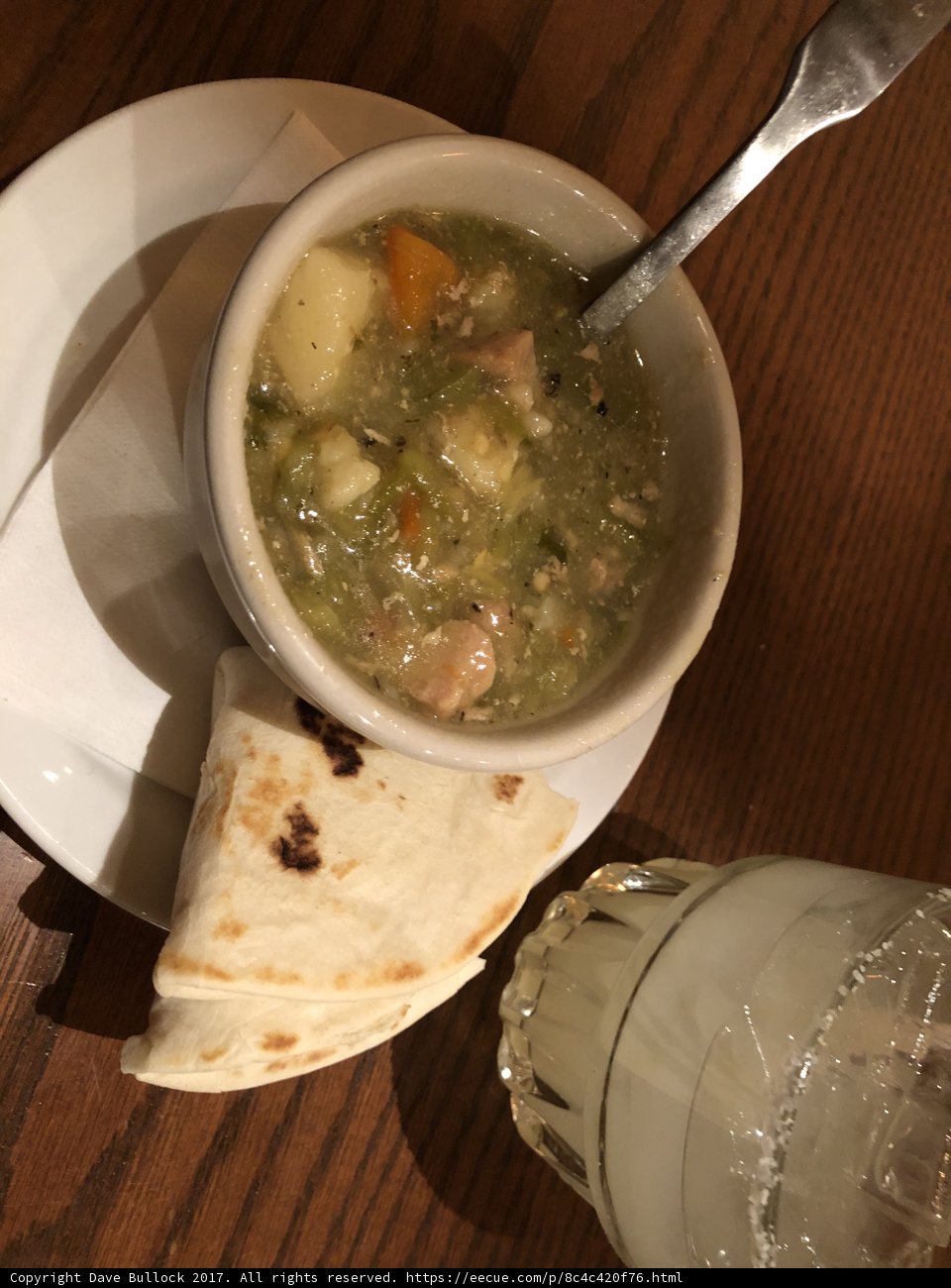 A Warm Bowl of Soup with a Side of Tortilla