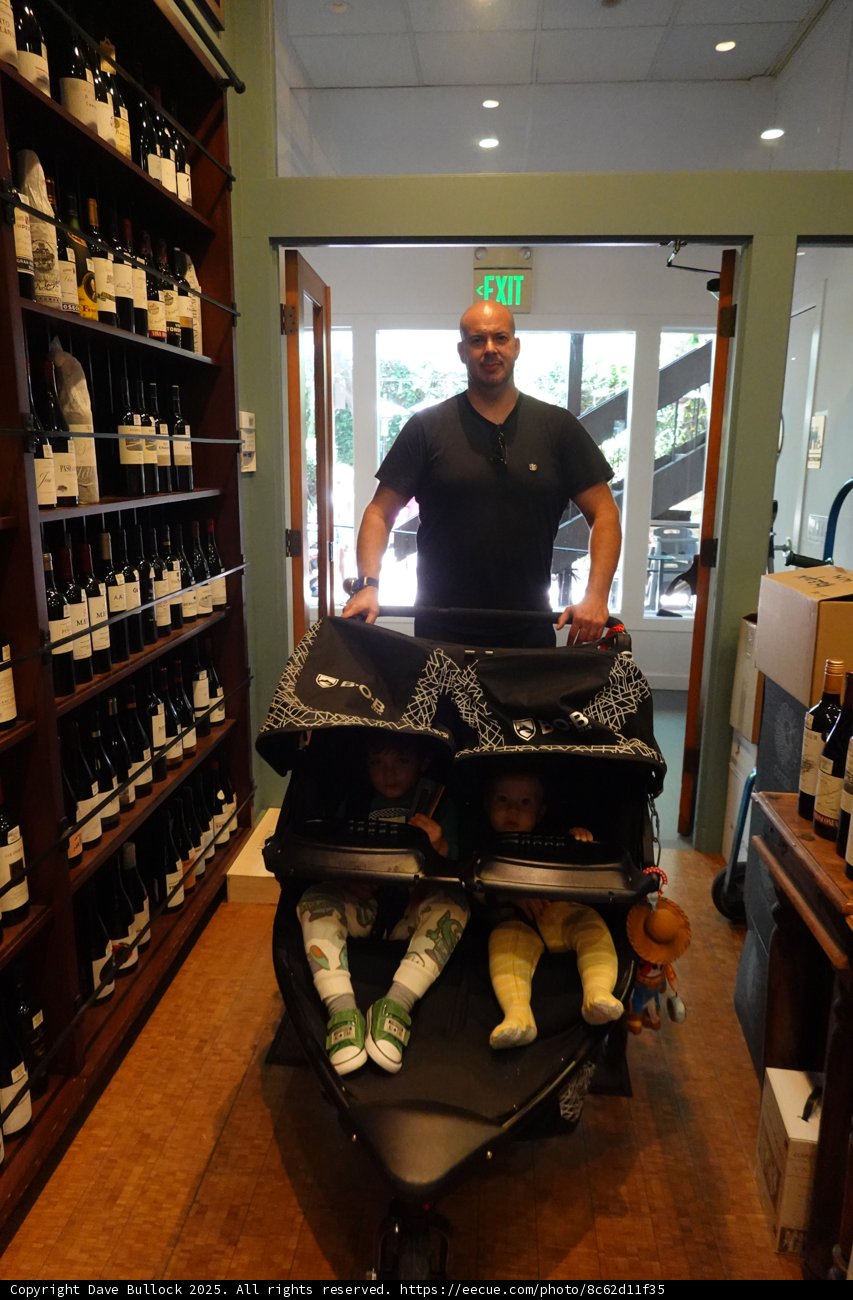 Family Outing in the Wine Shop