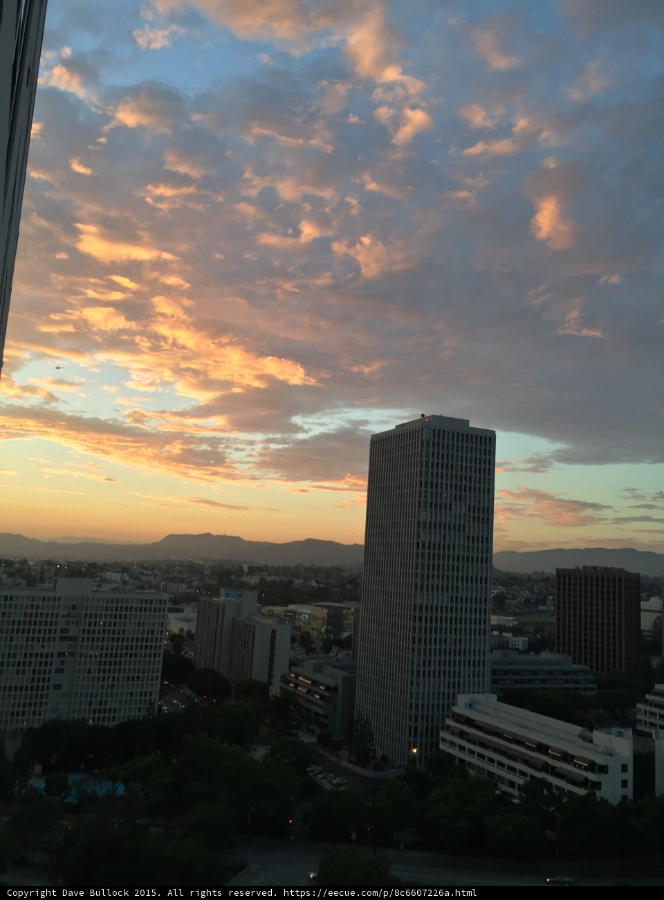 Sunset over the LA Metropolis
