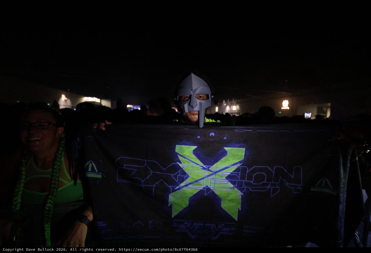 MF DOOM Mask at Wobbleland Festival Night