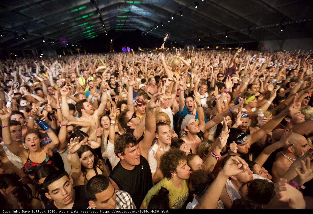 Coachella Saturday Night Crowd