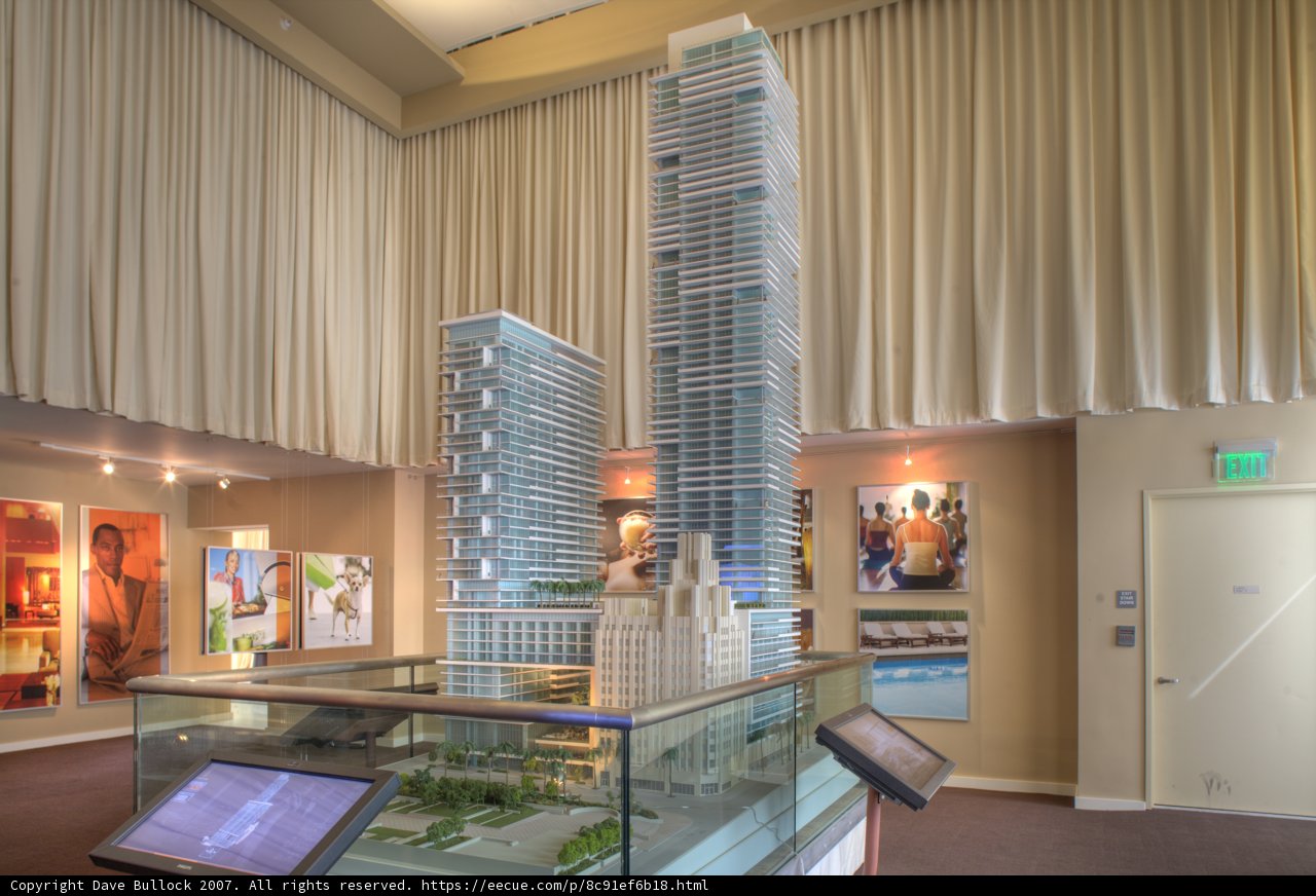 Towering Model in Museum Interior