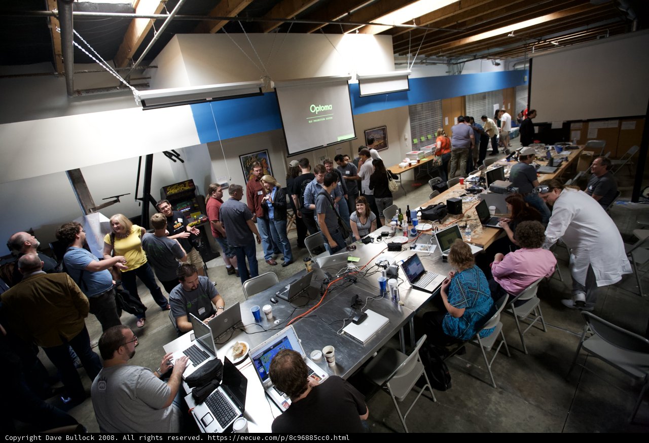 Guillermo del Toro Leading a Workshop at BarCamp 6