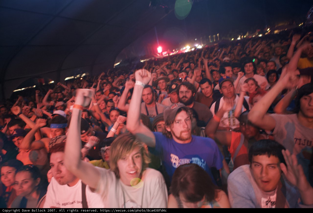 Coachella Crowd's Hands Up