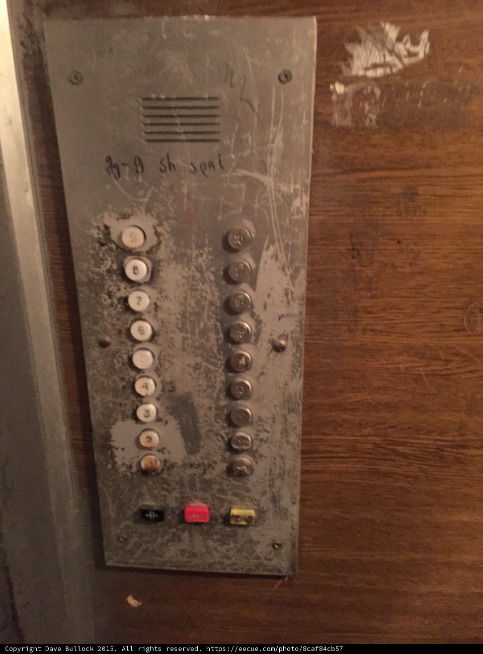 Soviet Elevator Panel Detail