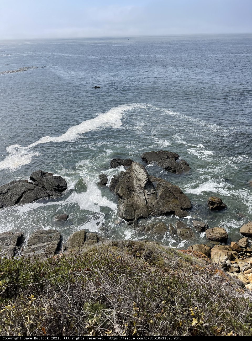 Cliffs overlooking the vast blue horizon