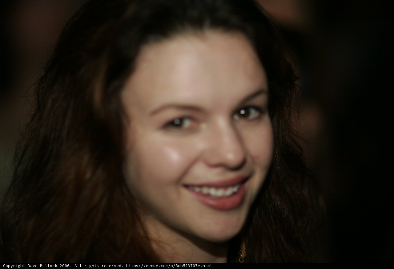 Smiling Woman with Long Brown Hair