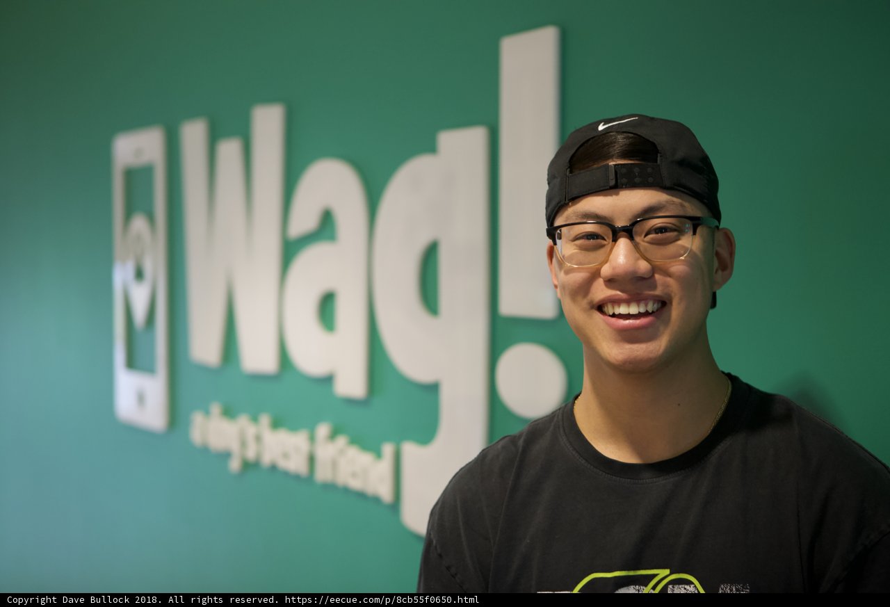 Ning Zetao Smiling in Front of WAG Logo
