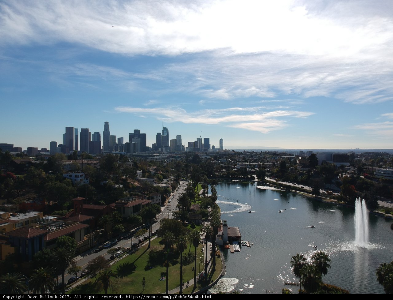 Overlooking the City from Los Angeles River Park