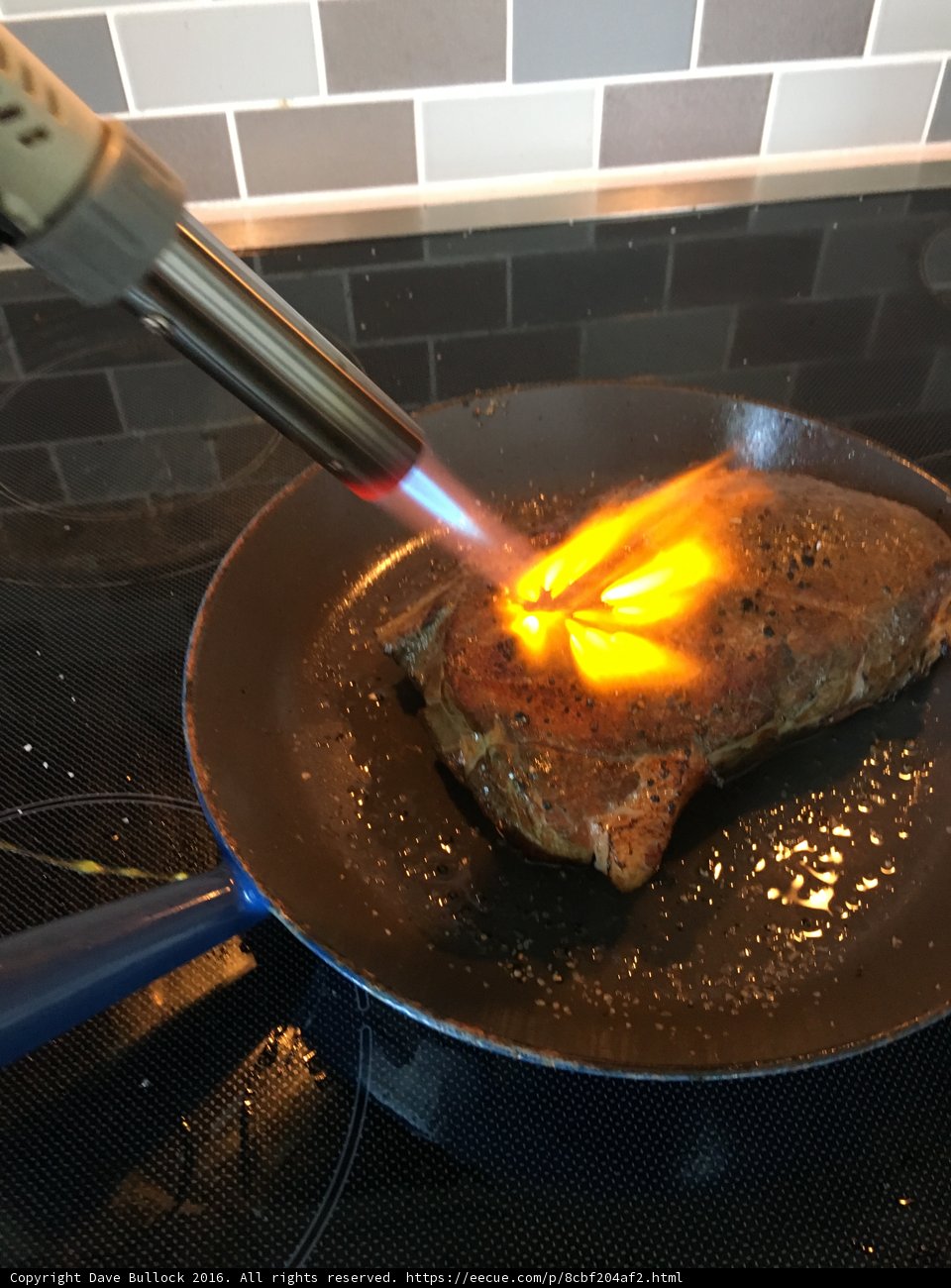 Sizzling Steak on the Grill
