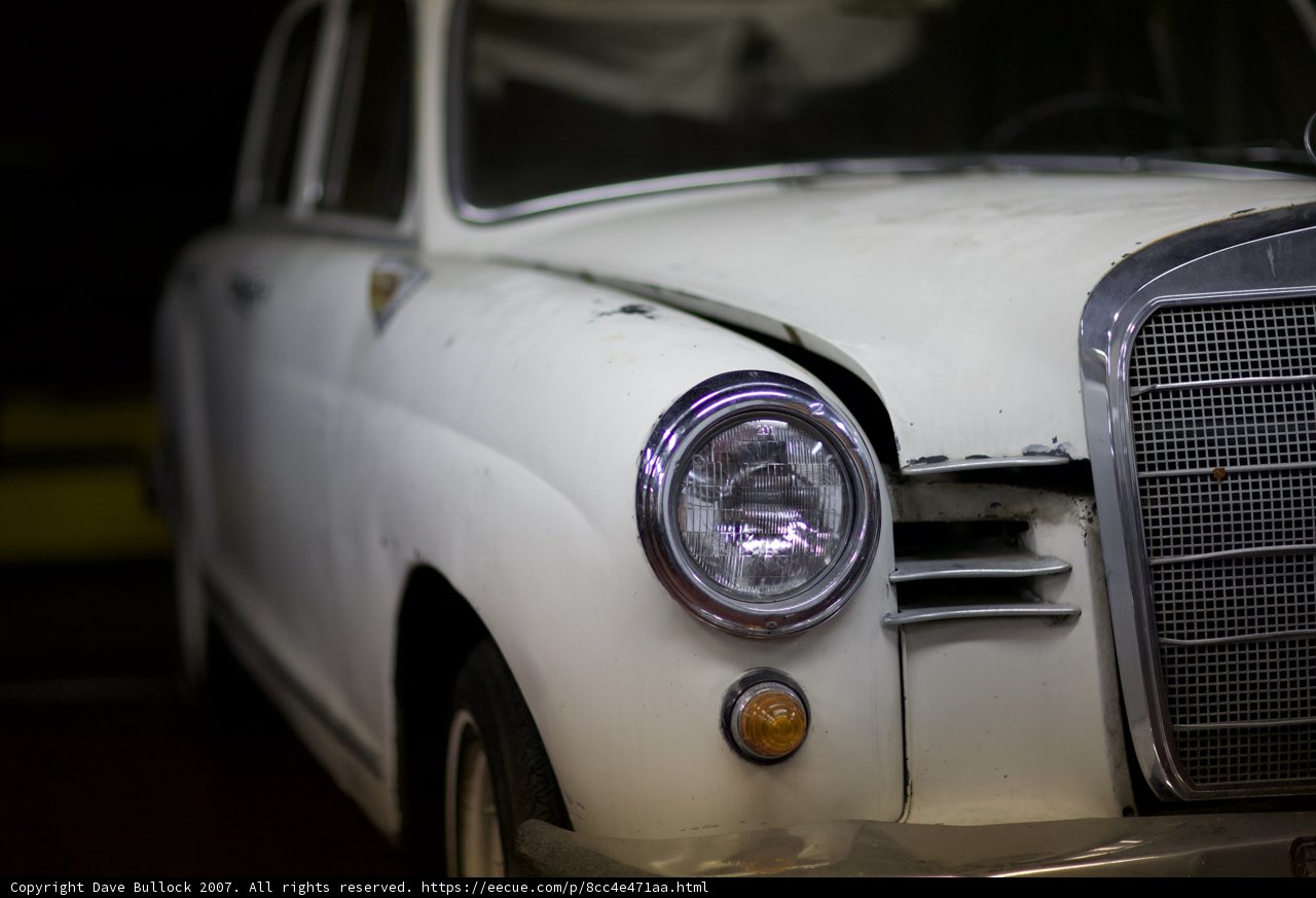 Vintage Mercedes Coupe with Alloy Wheels