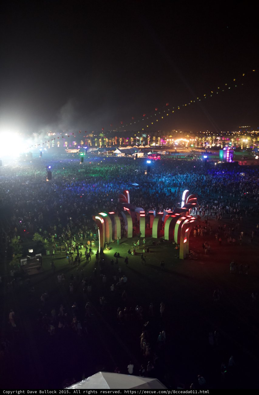 Nighttime festival frenzy