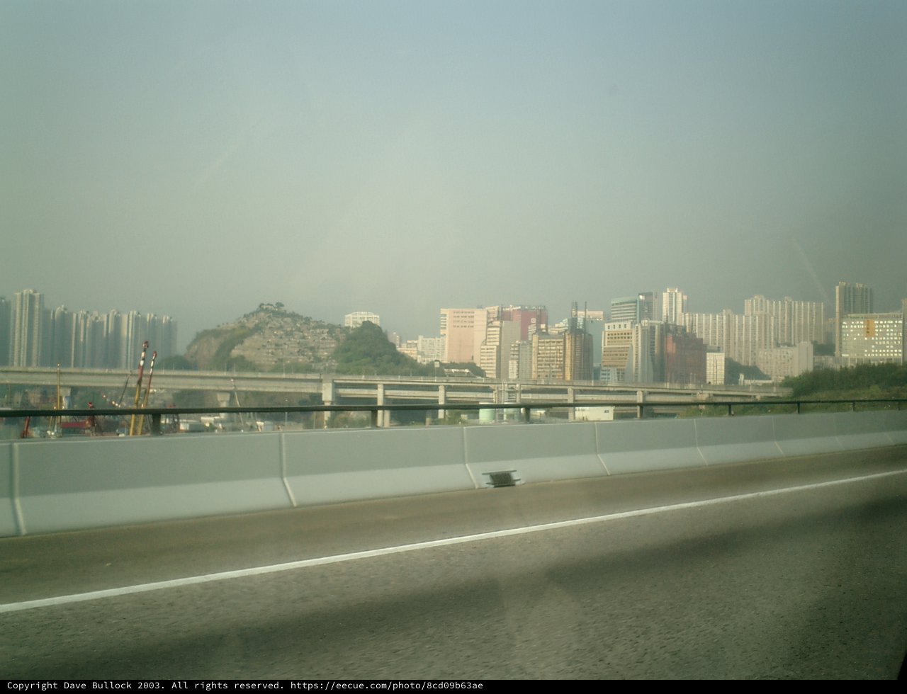 View of a Metropolis from the Highway