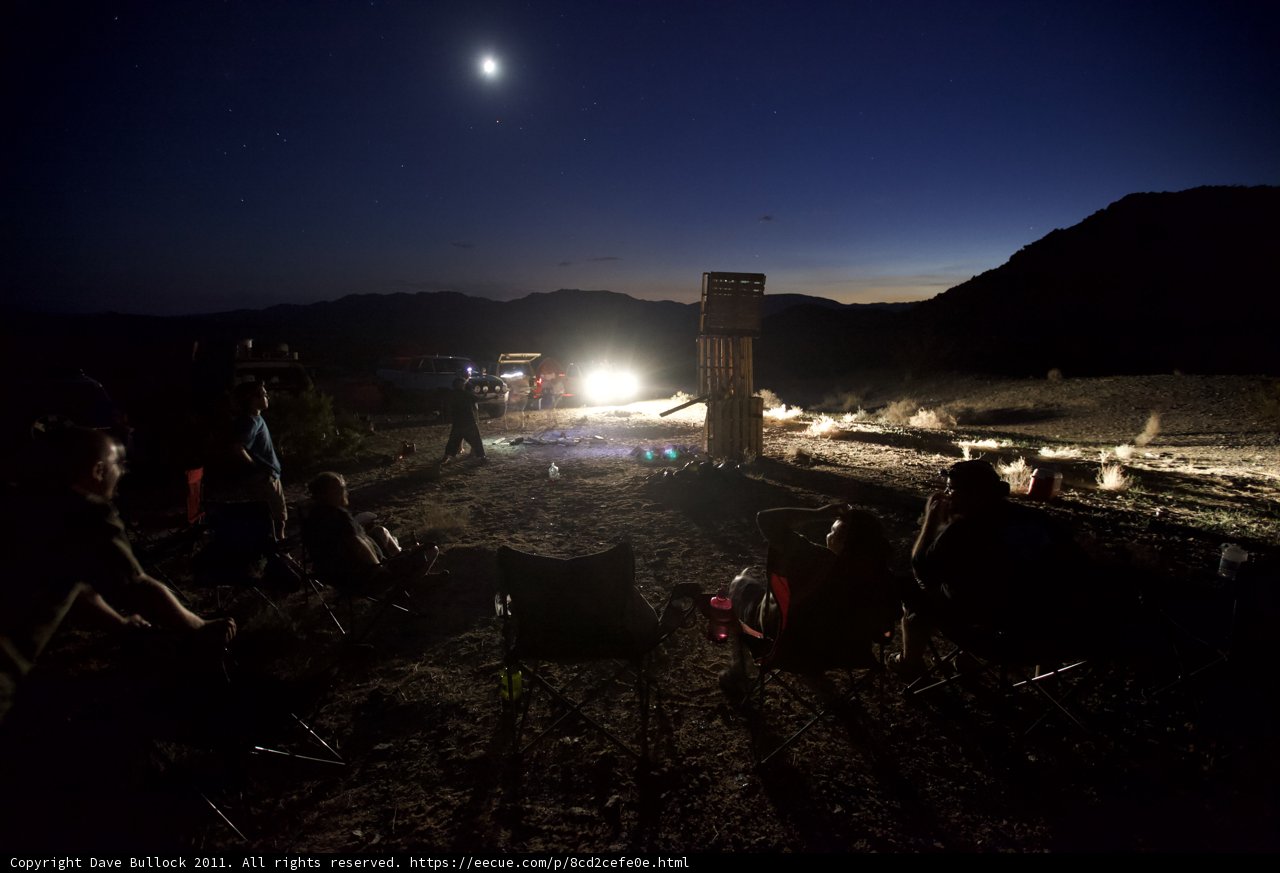 Moonlit Outdoor Gathering