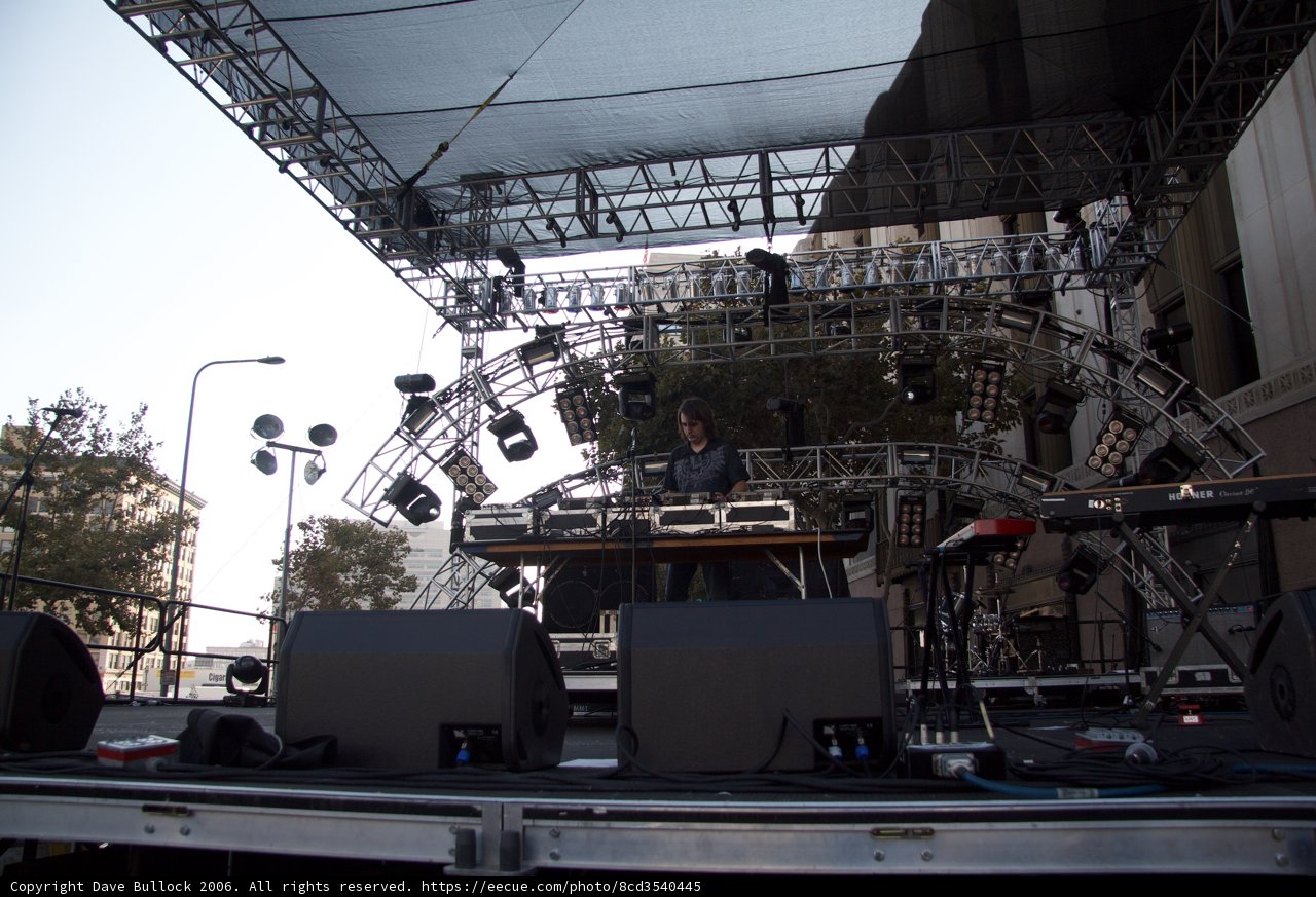 Detour 3 Concert Stage with DJ and Keyboard