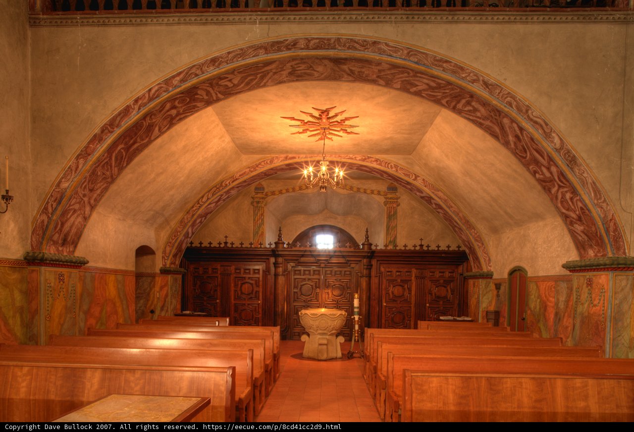 Chandelier Glow at the Altar