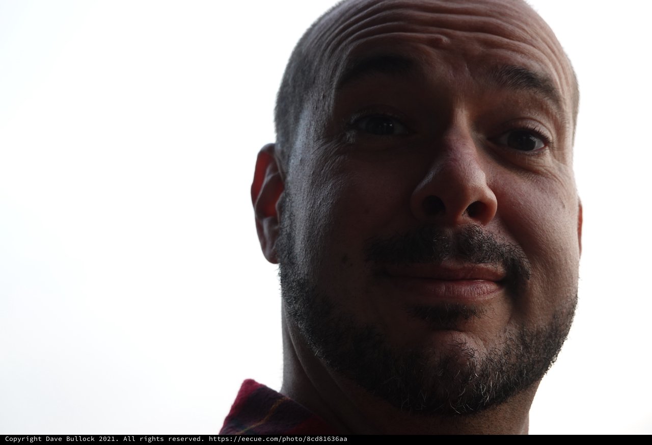 Dramatic Close-Up Portrait in Natural Light