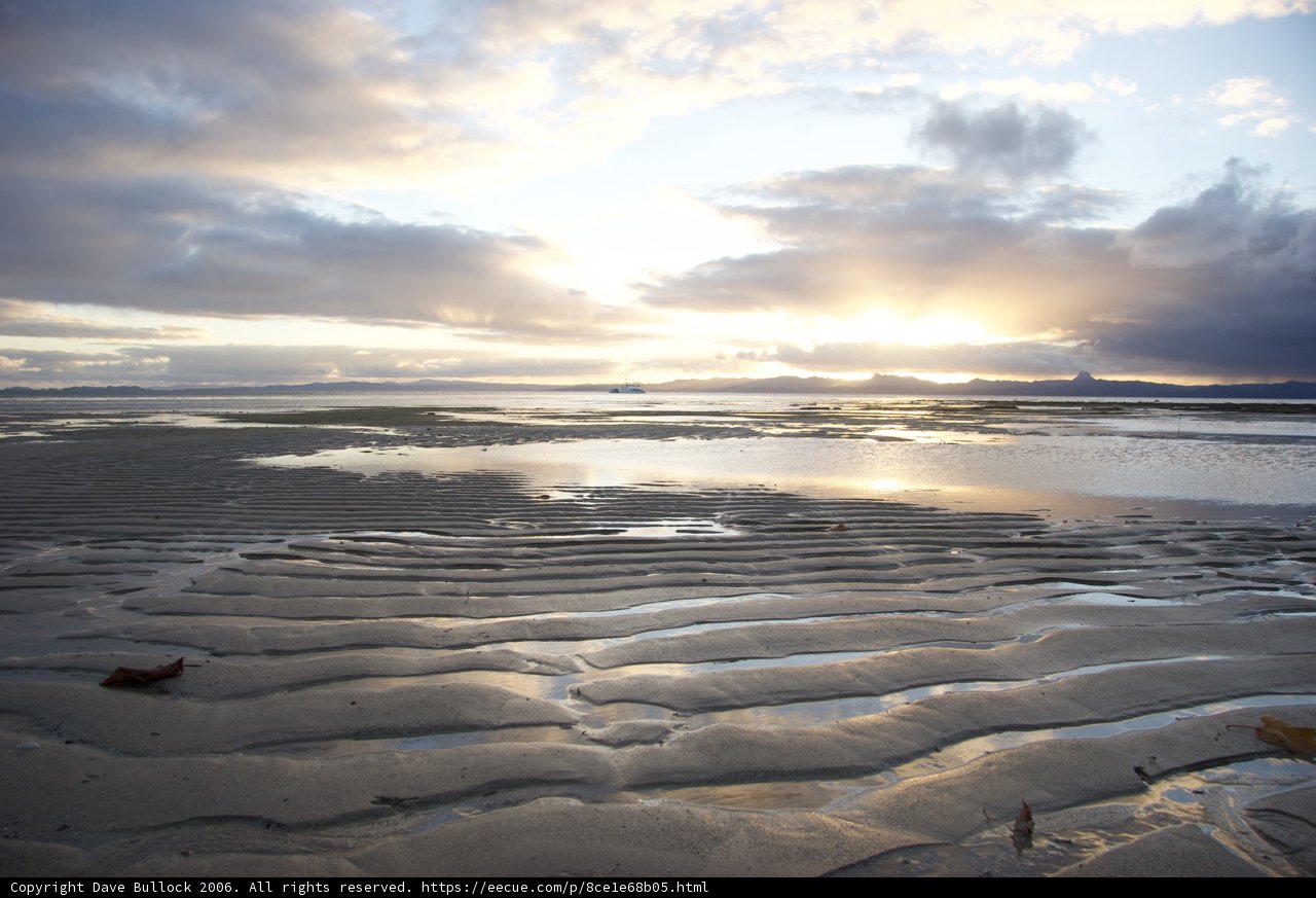 Sunset over the Serene Beach