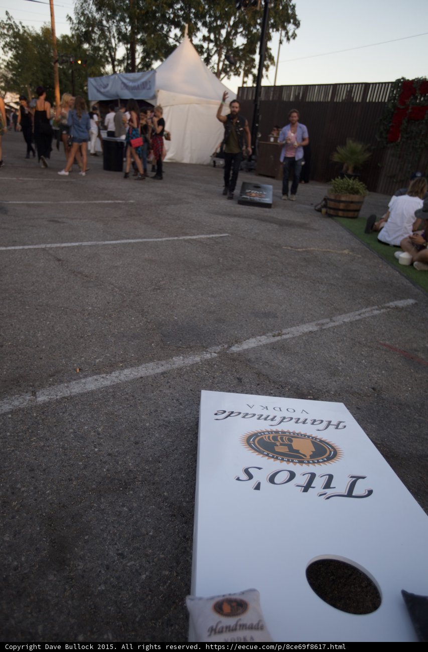 Cornhole Game in Progress