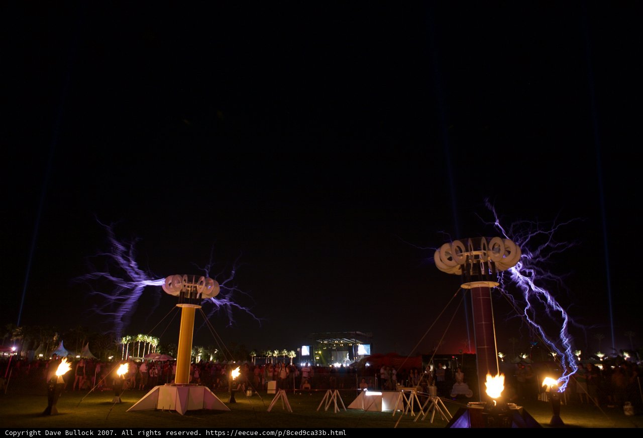 Light show at Coachella