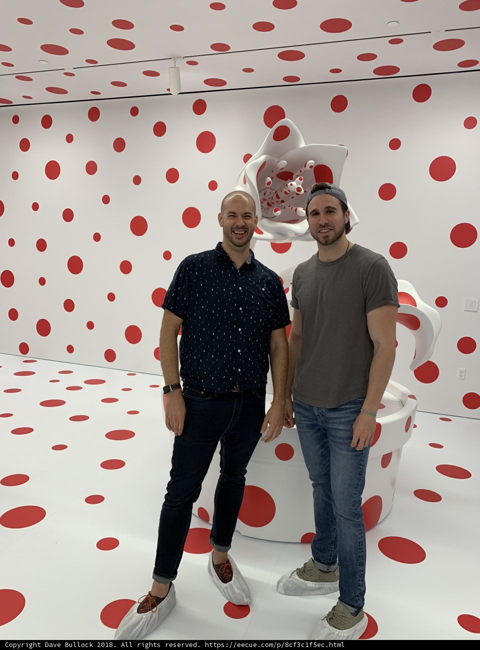 Standing Tall against Polka Dots