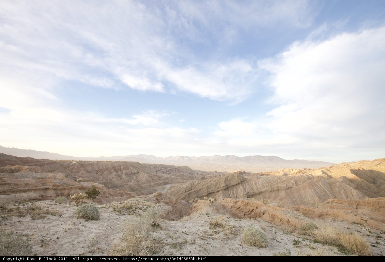 A Panoramic View of Anza Borrego Desert